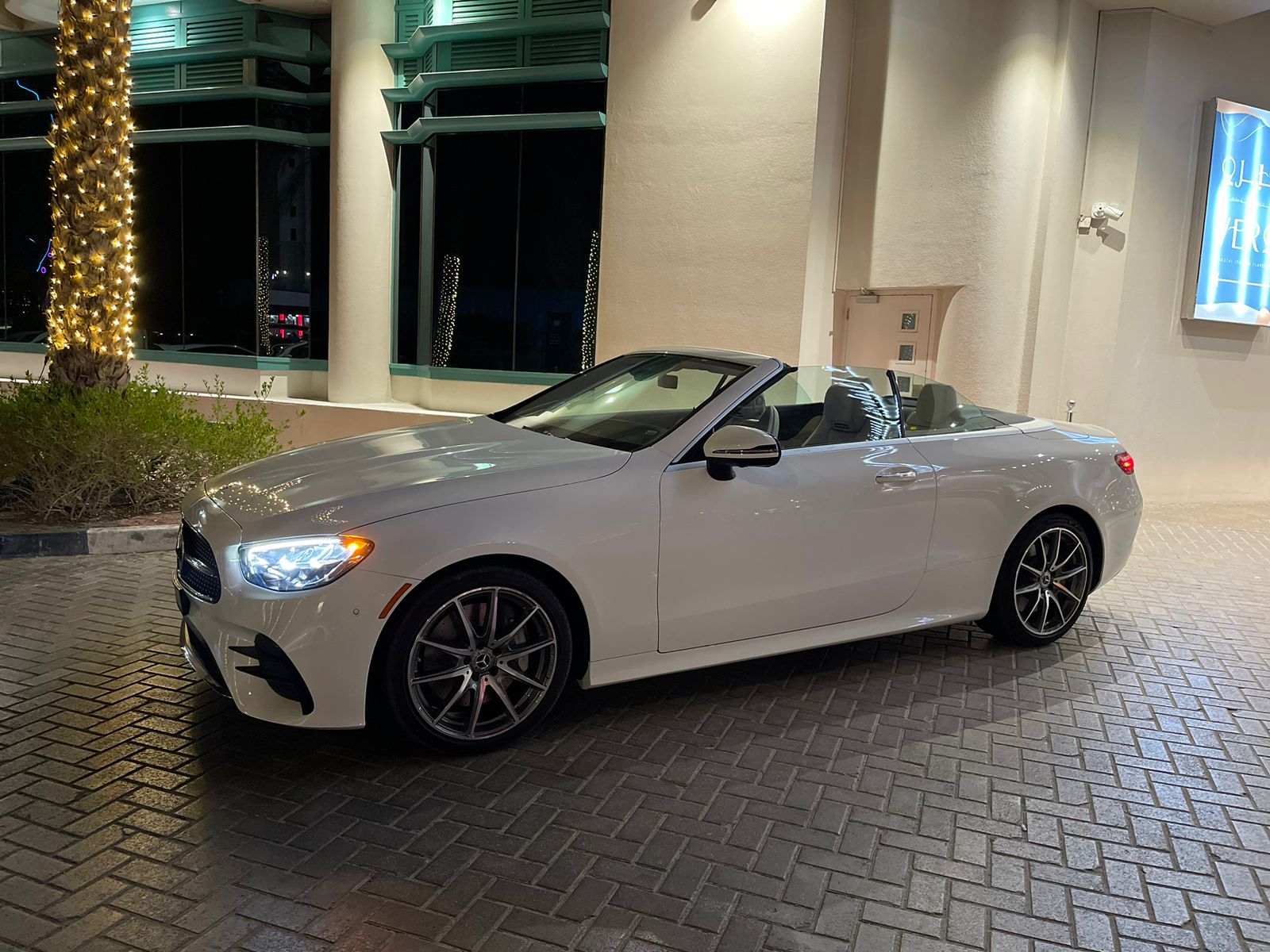 Mercedes E450 Convertible White