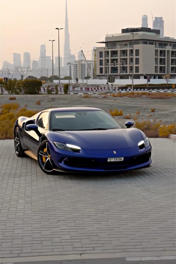 FERRARI 296 GTB Blue Coupe Without Deposit