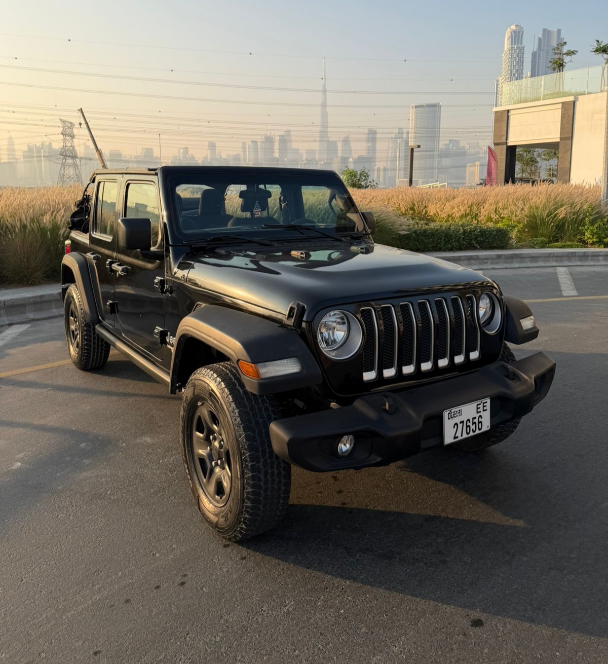 Jeep Wrangler Black  2023 Hire dubai