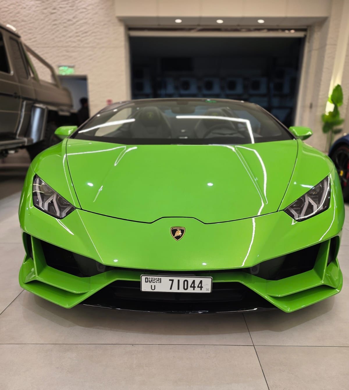 Lamborghini Huracan Evo Spyder Green  2024 Hire dubai