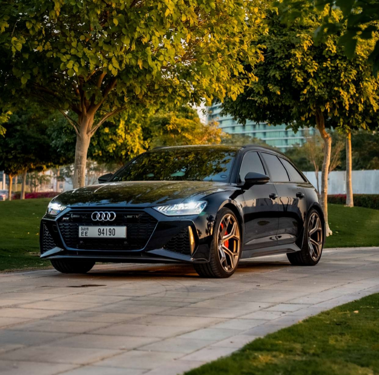 Audi RS6 Performance Black  2026 Hire dubai