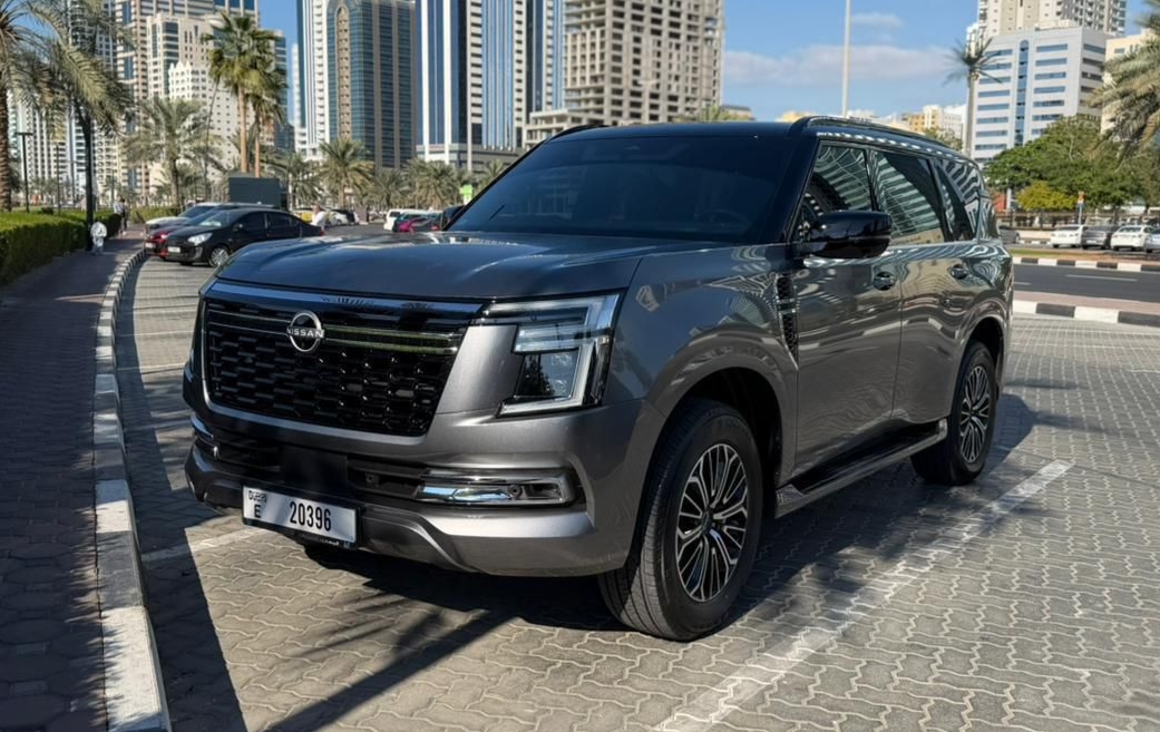Nissan Patrol Gray Good Price  2026 Hire dubai