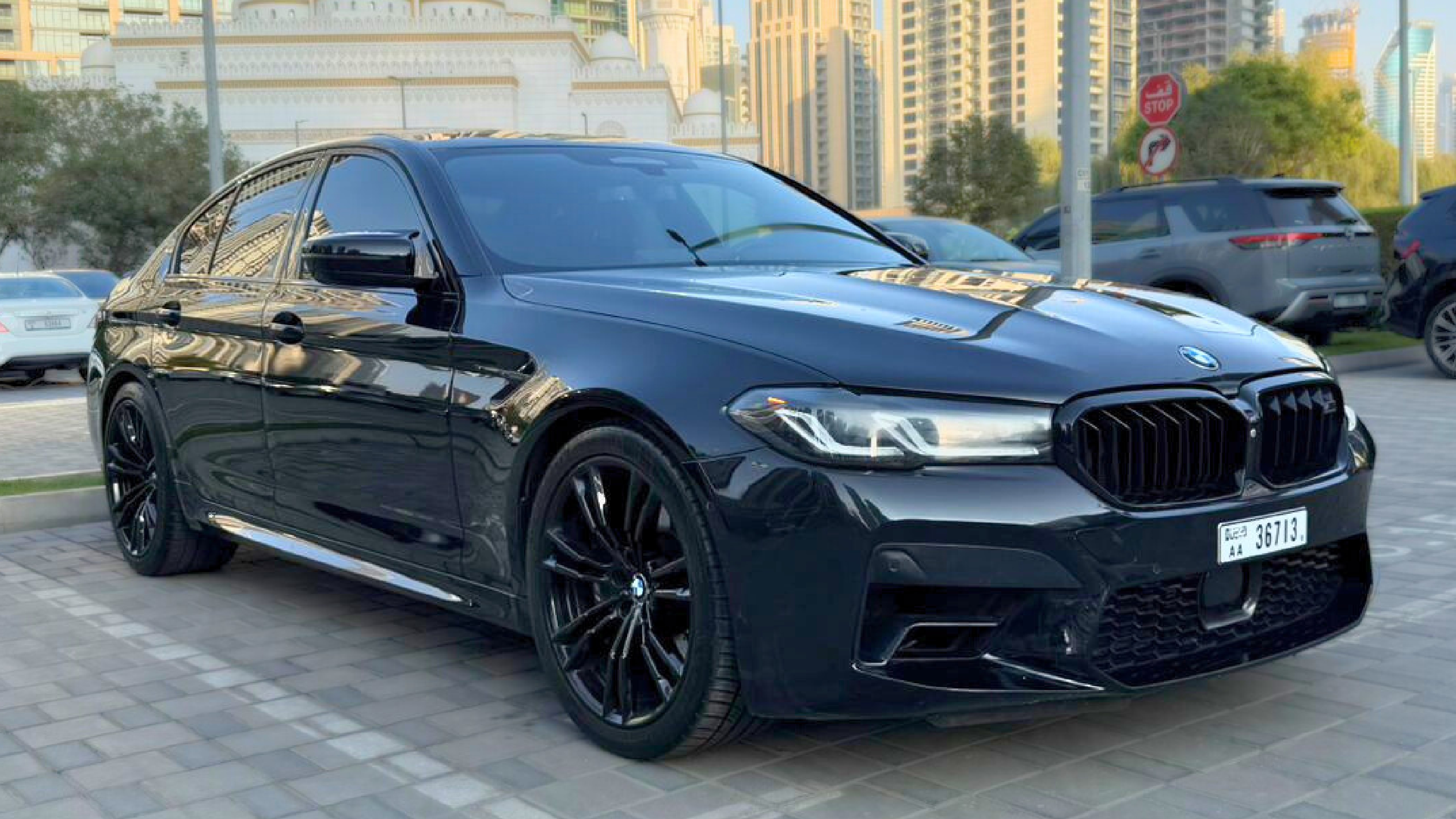BMW M5 Competition Black Good Price  2022 Hire dubai