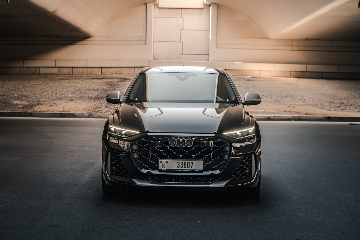 Audi RSQ8 Black interior Grey  2026 Hire dubai