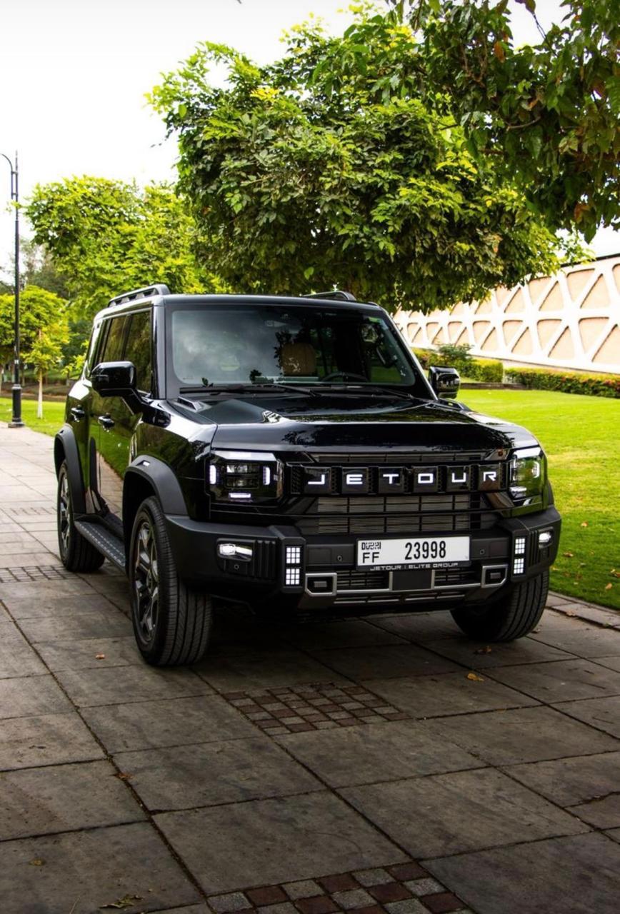 Jetour T2 Hybrid Black interior Saffron  2026 Hire dubai