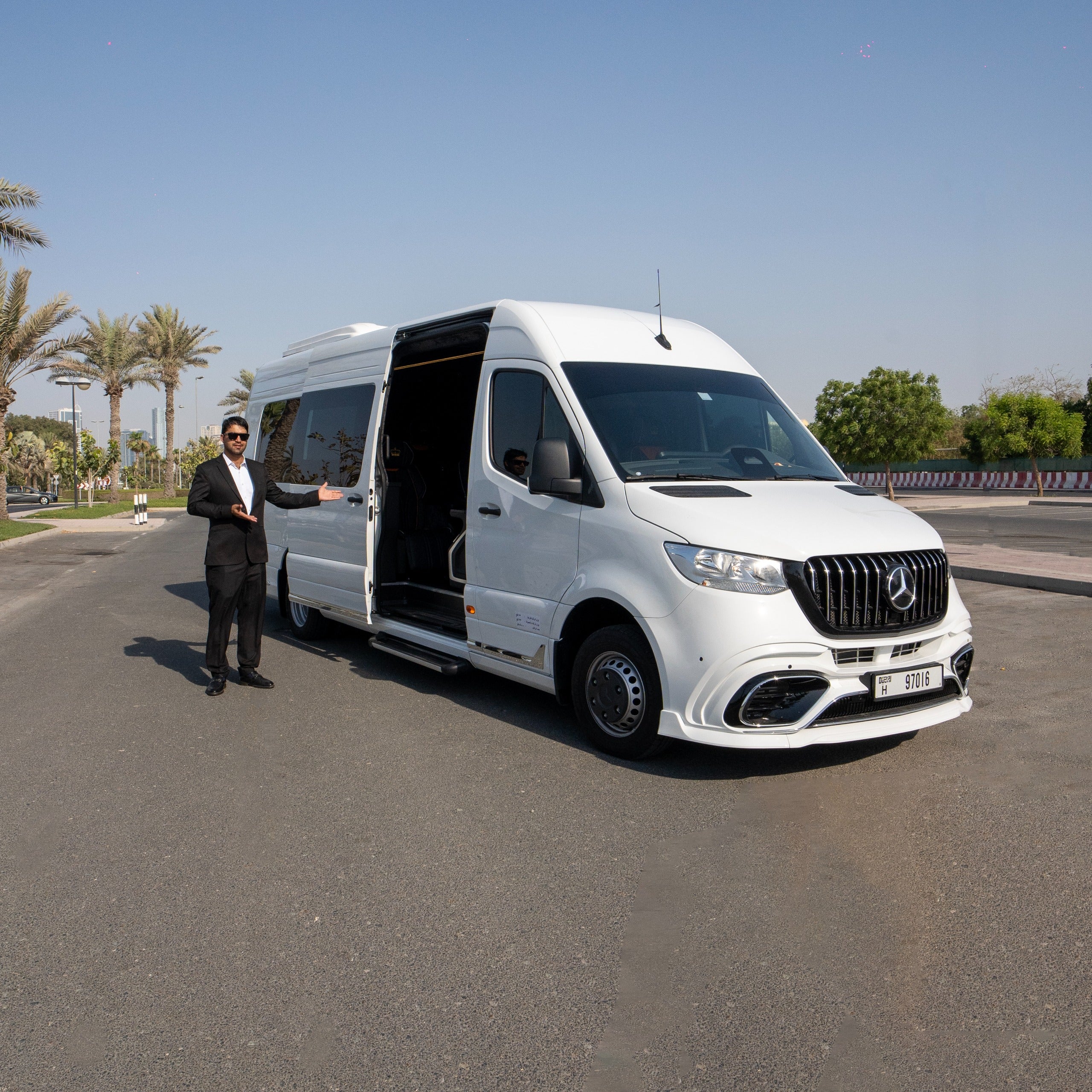 Mercedes Maybach Royal Sprinter 9 Seater White  2025 Hire dubai