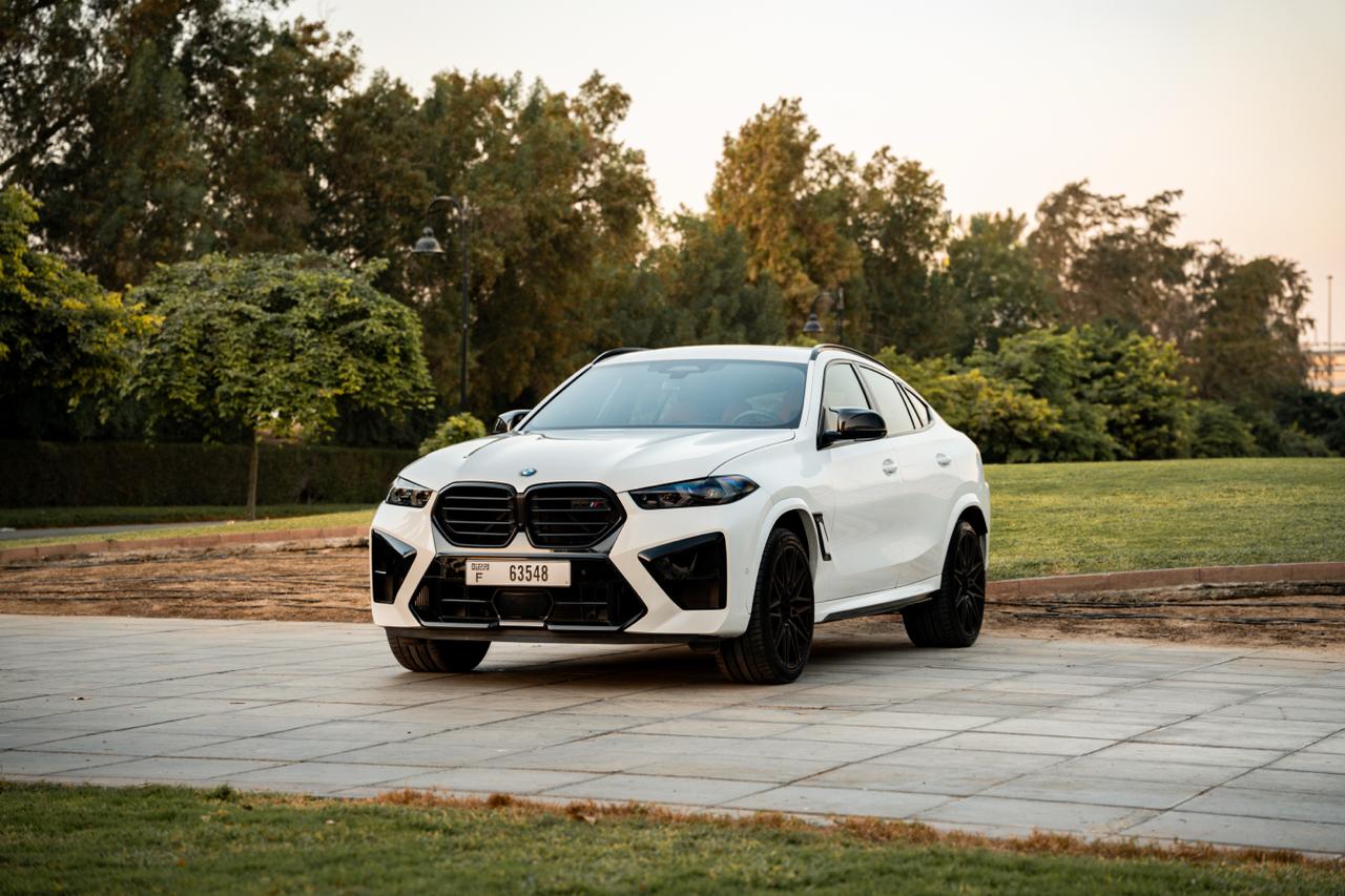 Luxury SUV BMW X6 M Competition White  2026 Hire dubai