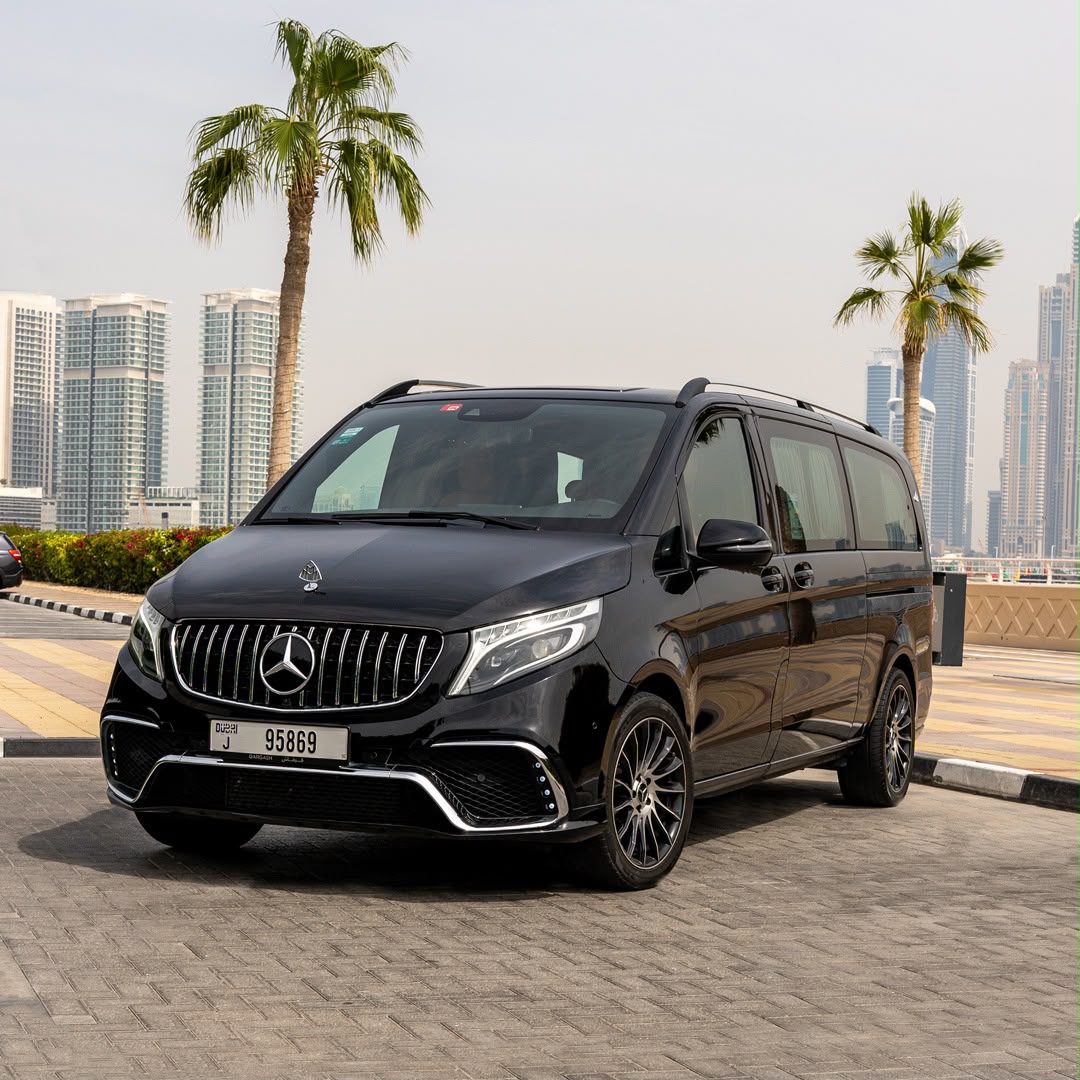 Hire mercedes maybach falcon black 7 seaters  2024 Hire dubai