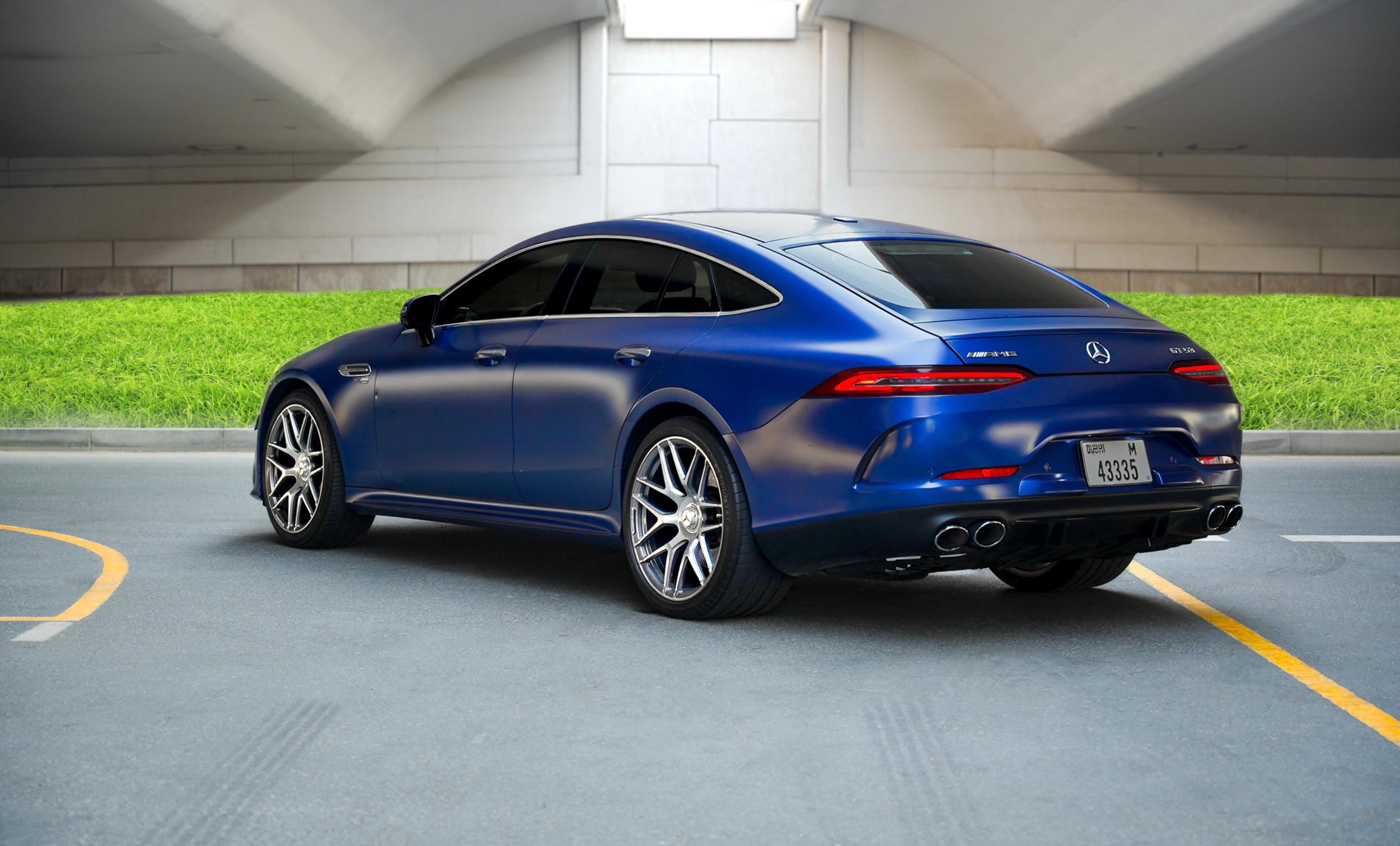 Rent Mercedes-Benz Gt BLUE 2020 in Dubai , UAE 