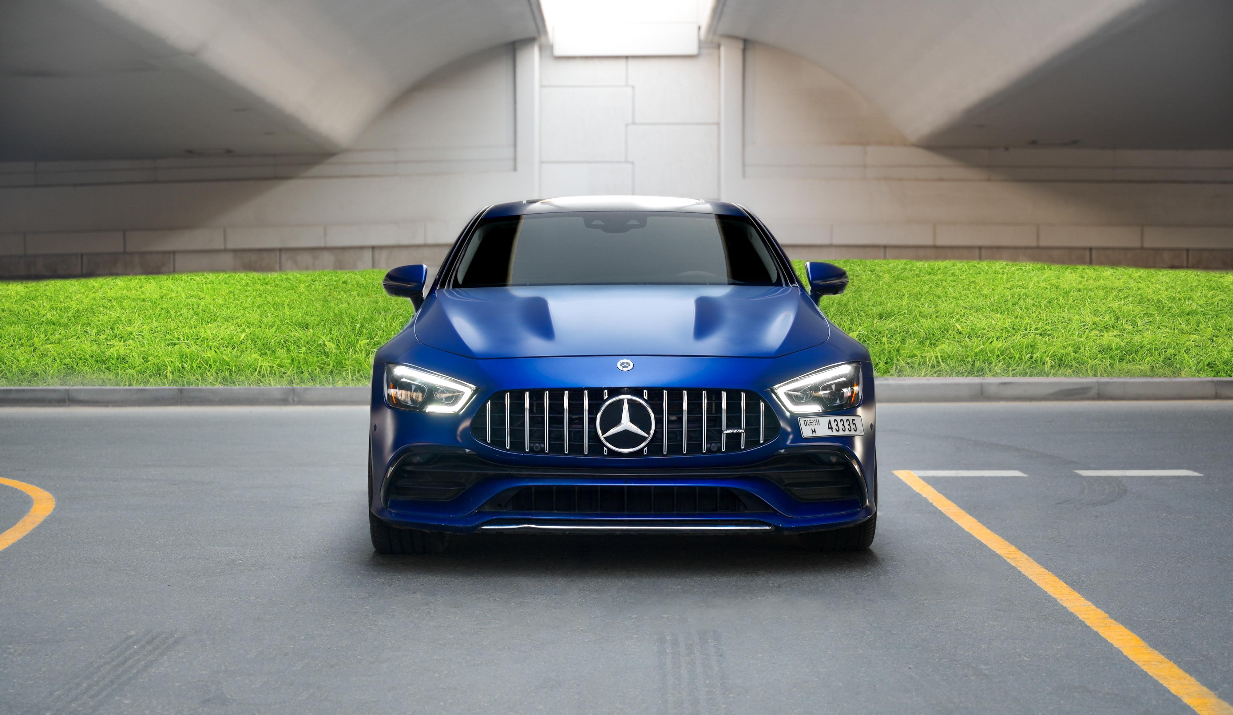 Rent Mercedes-Benz Gt BLUE 2020 in Dubai , UAE 