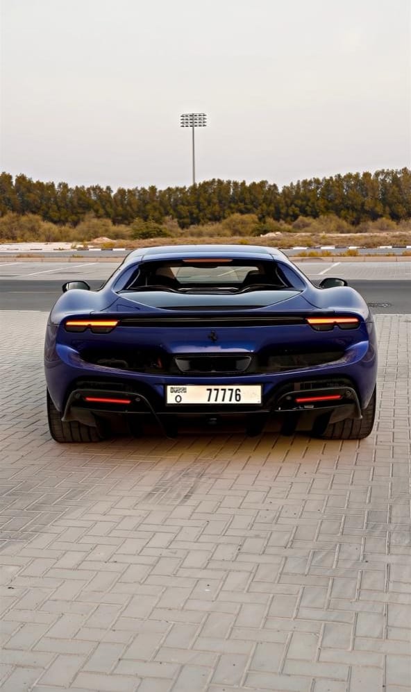 Rent Ferrari Gtb BLUE 2024 in Dubai , UAE 