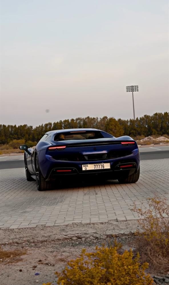Rent Ferrari Gtb BLUE 2024 in Dubai , UAE 