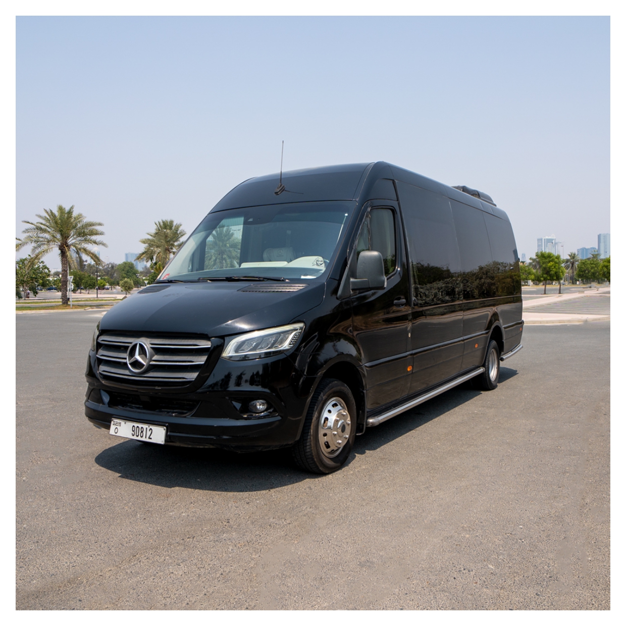 Rent VIP Sprinter 16 Seater BLACK 2025 with chauffeur in Dubai , UAE 