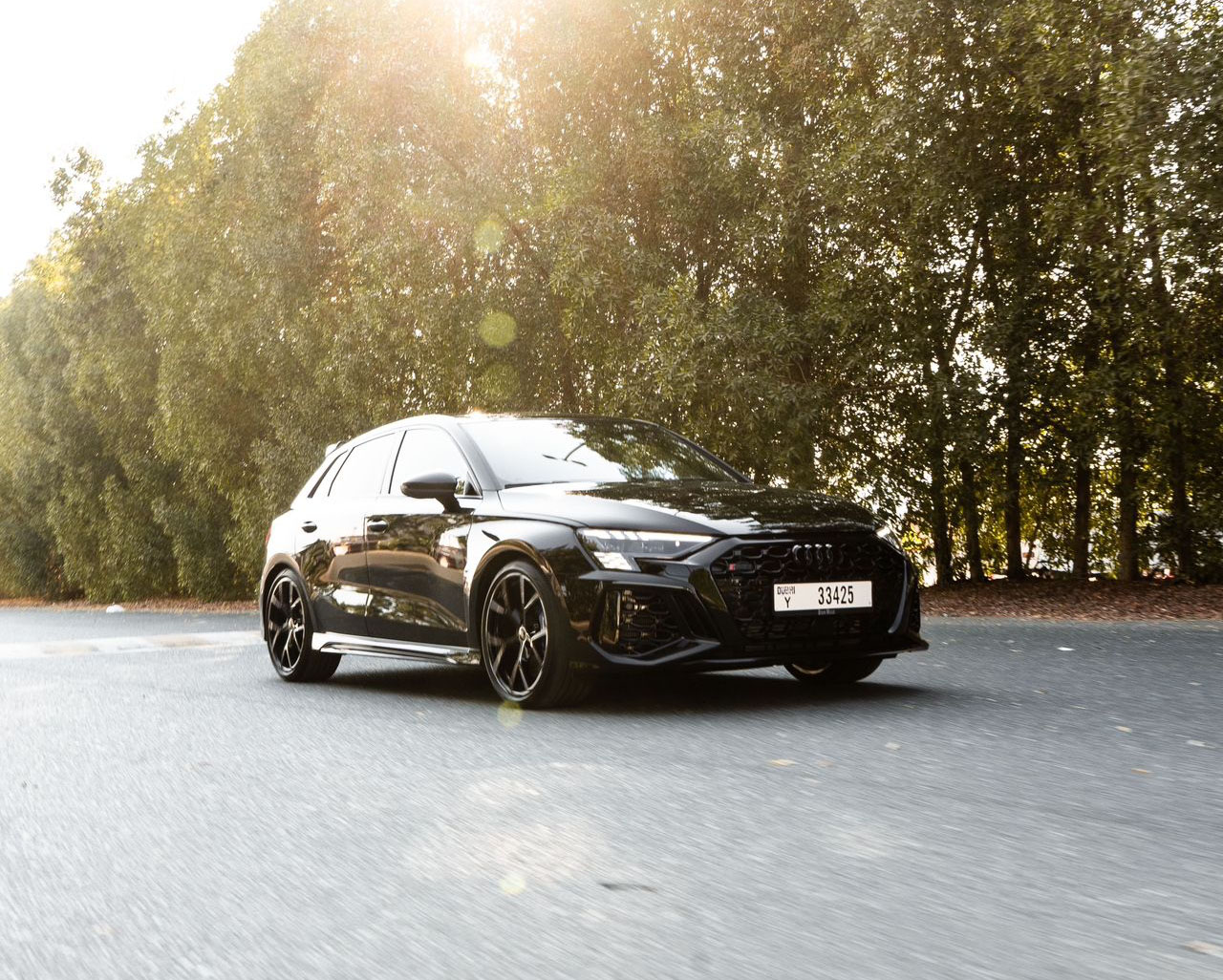 Rent Audi Rs3 BLACK 2023 in Dubai , UAE 
