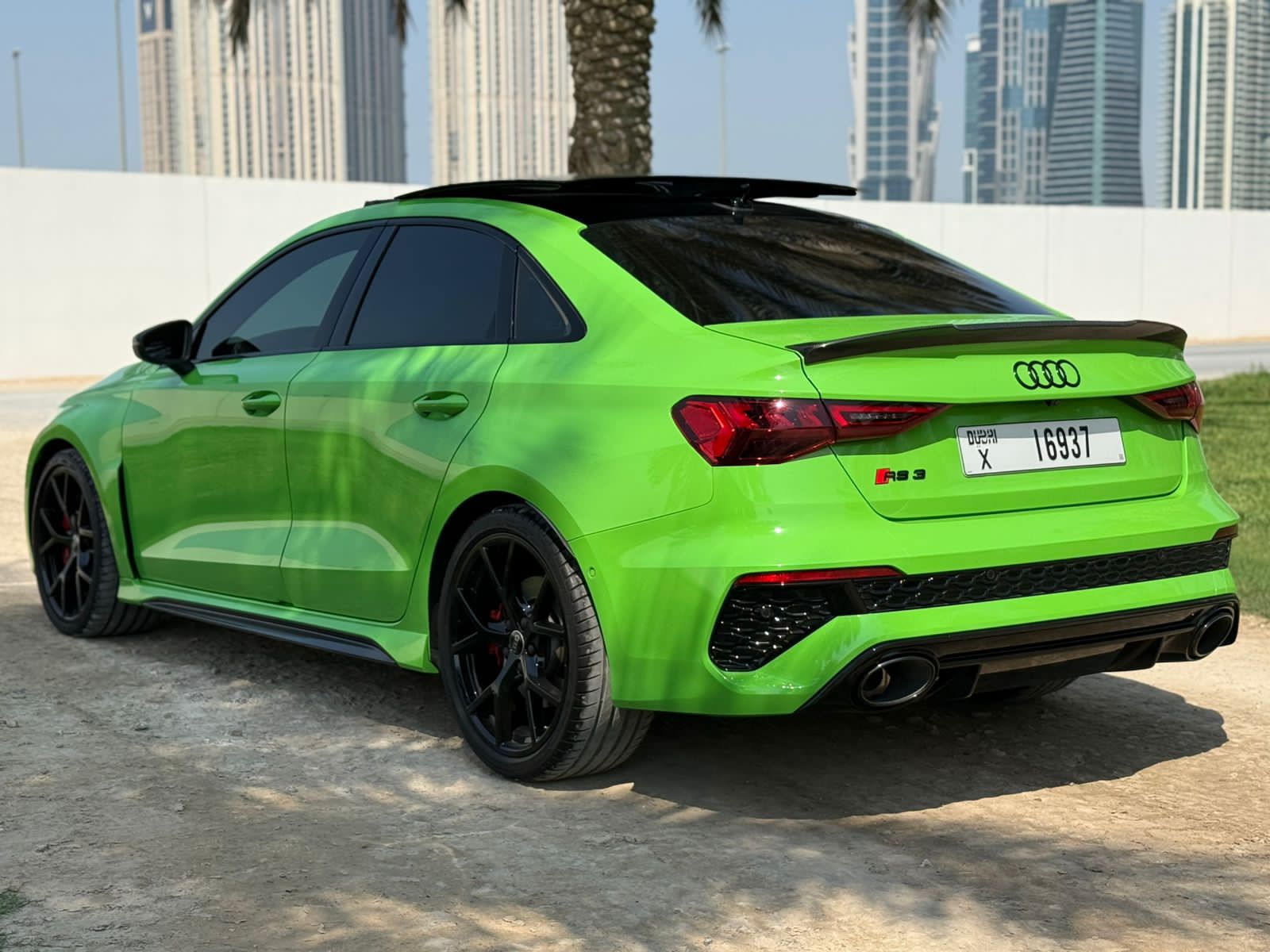Rent Audi Rs3 GREEN 2024 in Dubai , UAE 