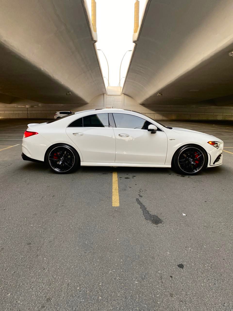 Rent Cla WHITE 2022 with chauffeur in Dubai , UAE 