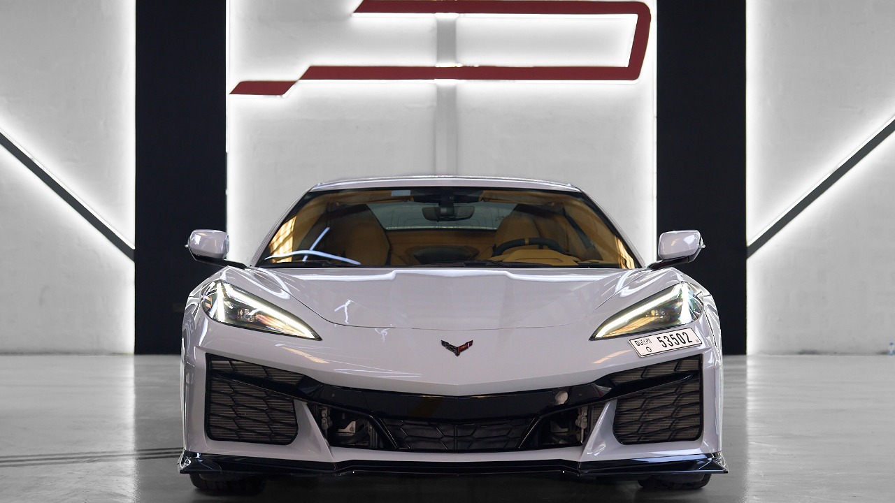 Rent Chevrolet Corvette WHITE 2023 in Dubai , UAE 