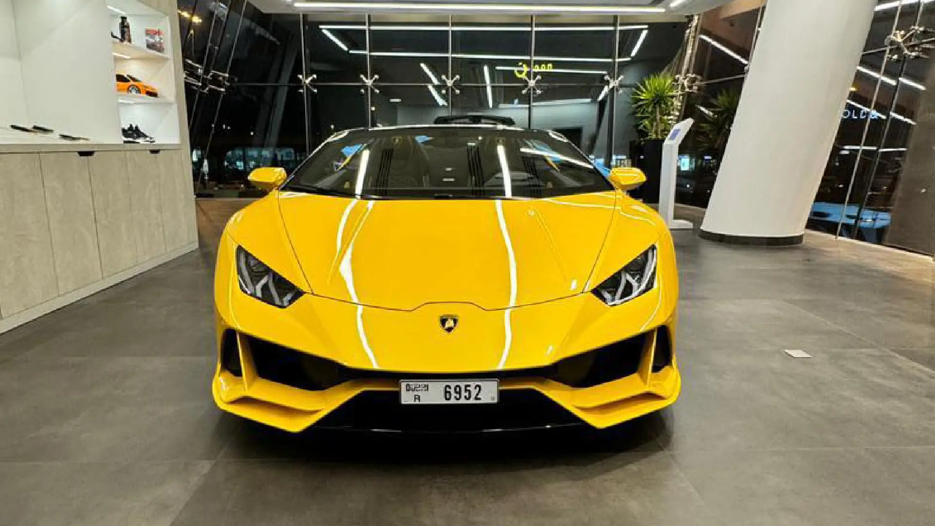 Rent Lamborghini Evo YELLOW 2023 in Dubai , UAE 