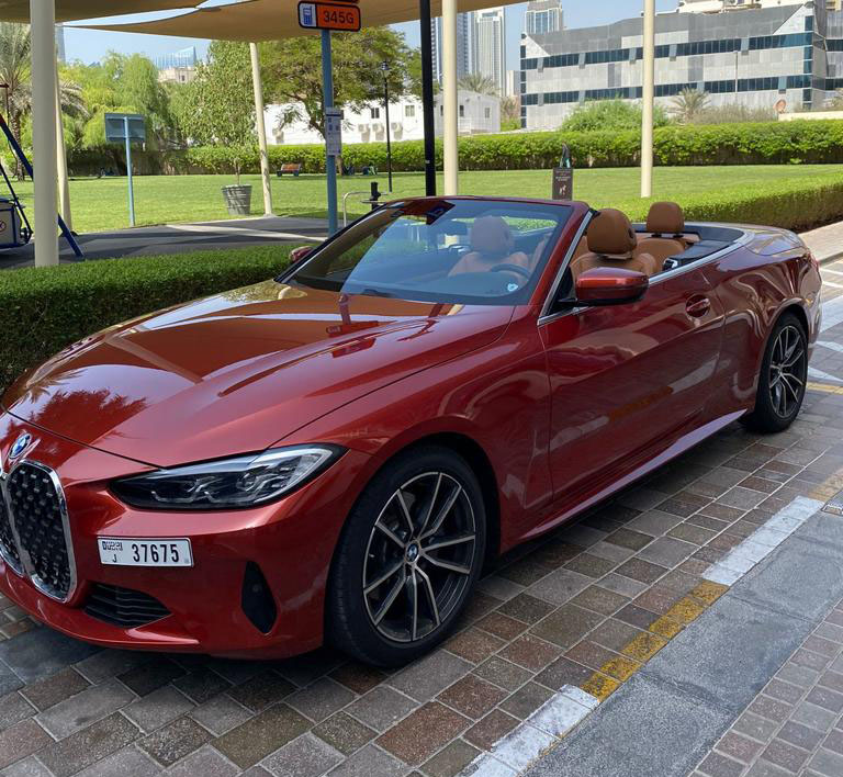 Rent Bmw Series 3 RED 2023 in Dubai , UAE 