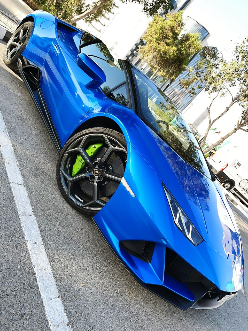 Rent Lamborghini Huracan BLUE 2023 in Dubai , UAE 