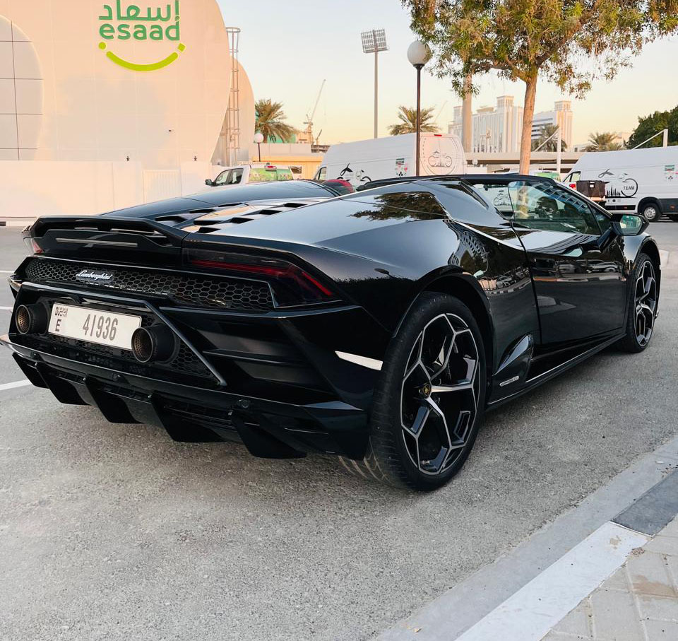 Rent Lamborghini Huracan BLACK 2023 in Dubai , UAE 