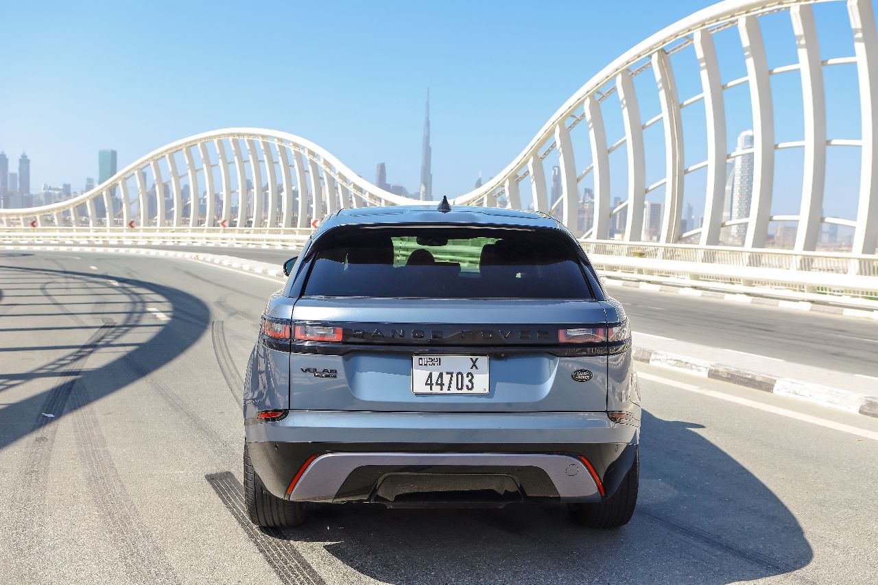 Rent Range-Rover Velar BLUE 2023 in Dubai , UAE 