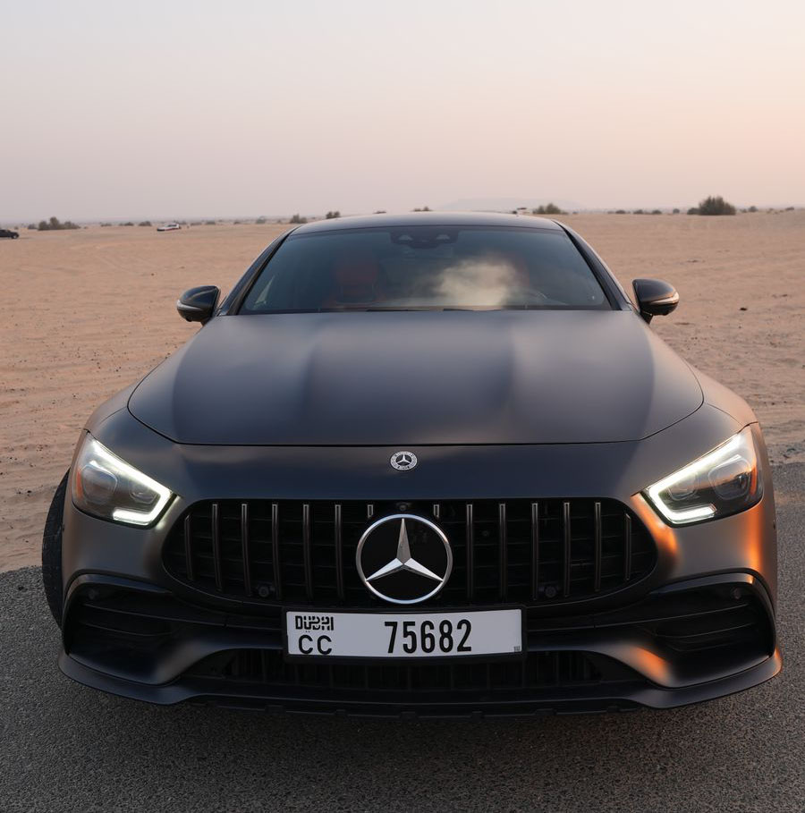 Rent Mercedes-Benz Gt BROWN 2023 in Dubai , UAE 