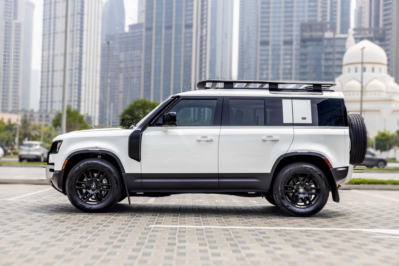 Rent Land Rover Defender WHITE 2023 in Dubai , UAE 