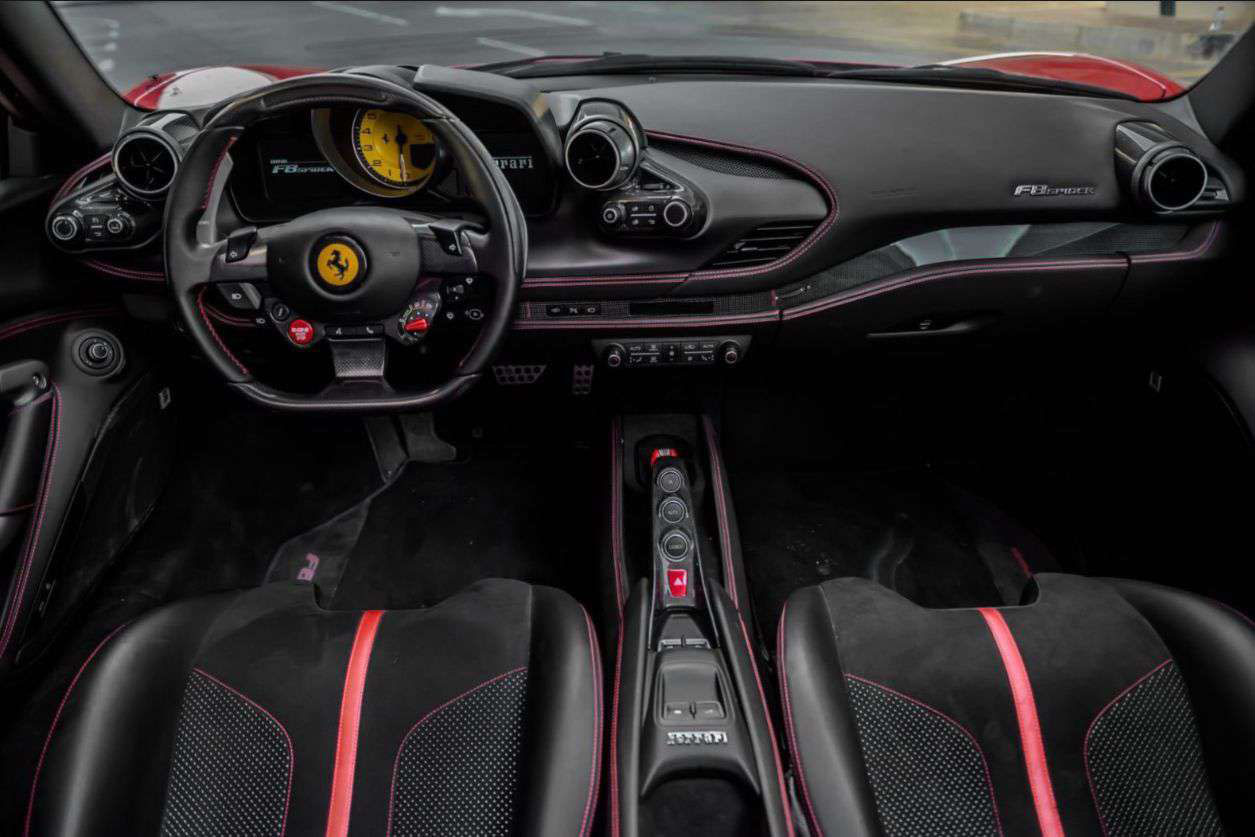 Rent Ferrari F8 RED  in Dubai , UAE 
