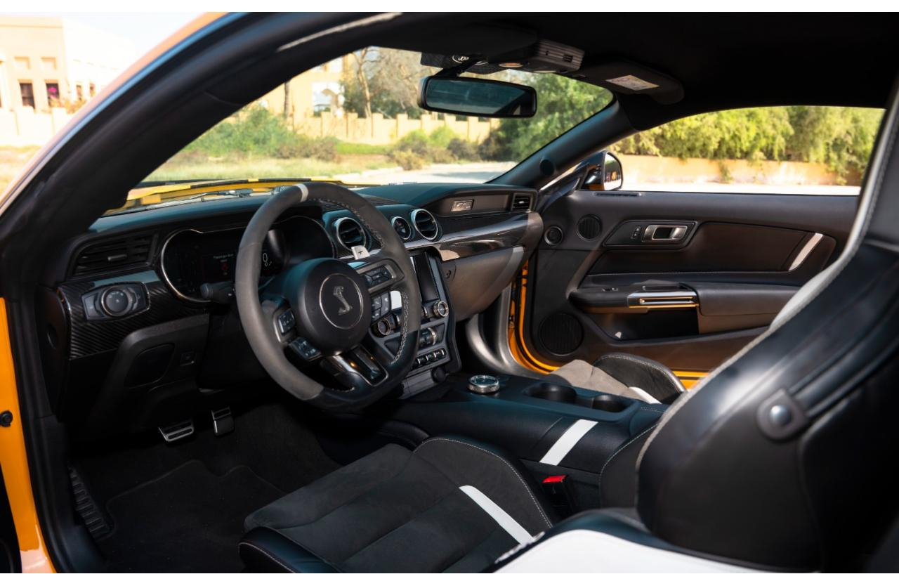 Rent Ford Mustang ORANGE 2023 in Dubai , UAE 
