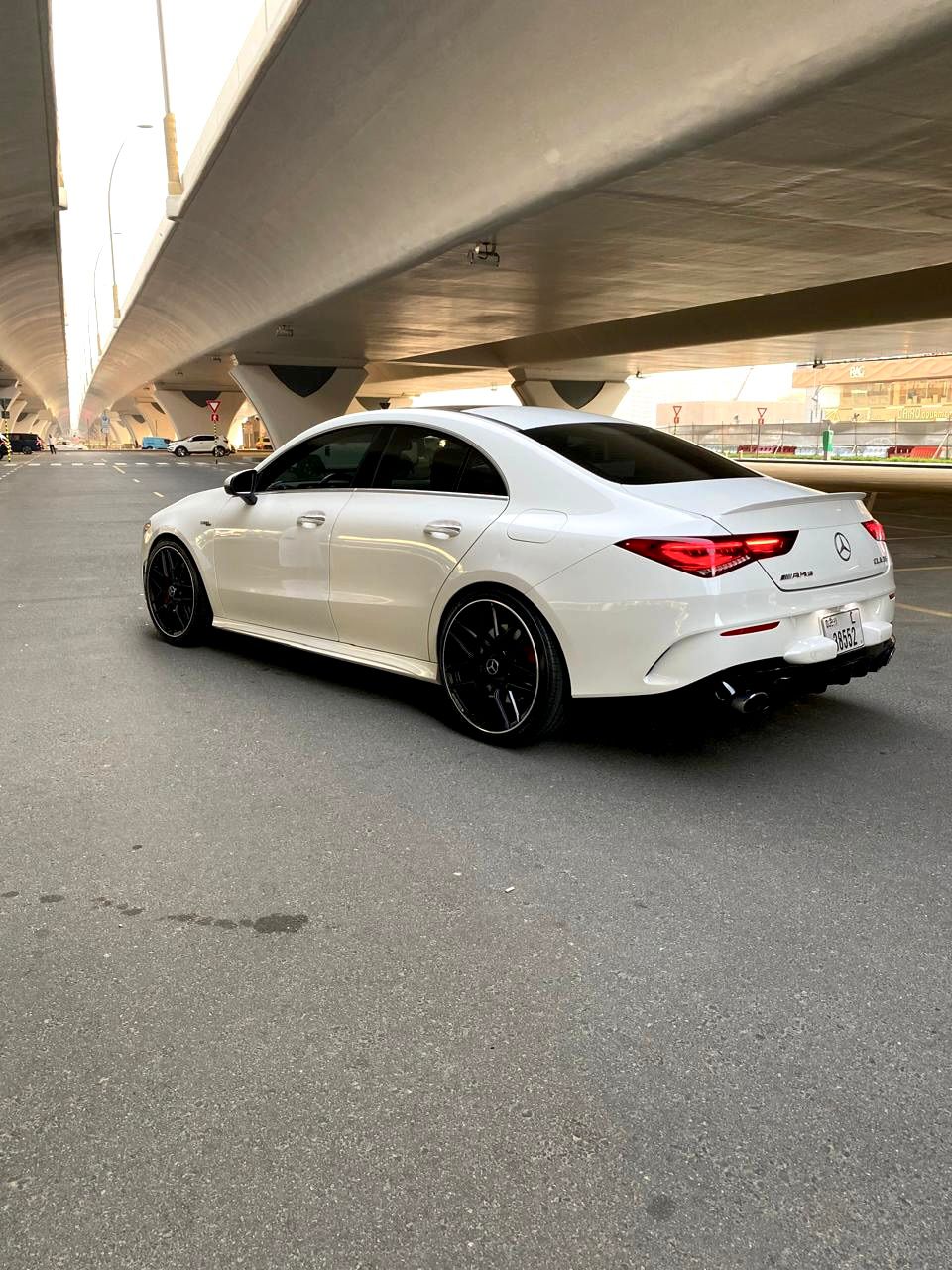 Rent Cla WHITE 2022 with chauffeur in Dubai , UAE 