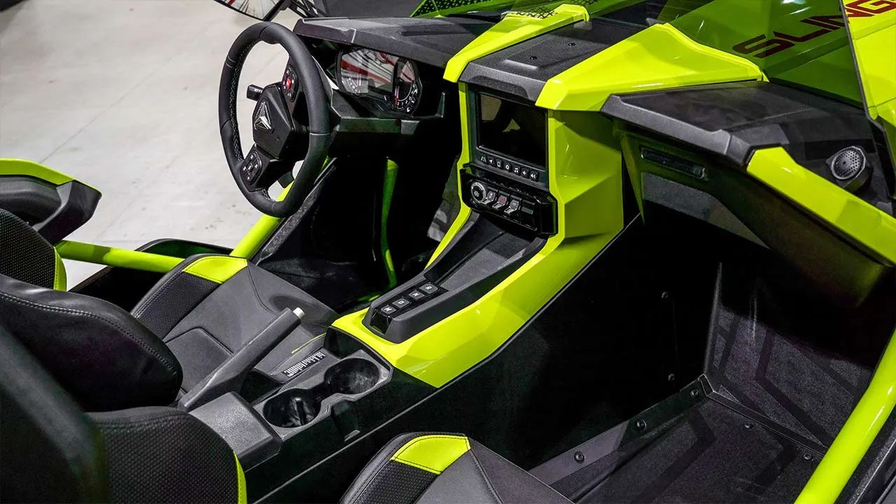 Rent Polaris Slingshot GREEN 2021 in Dubai , UAE 