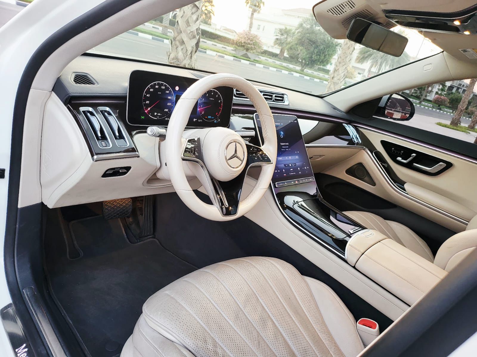 Rent Mercedes-Benz S-class WHITE 2023 in Dubai , UAE 