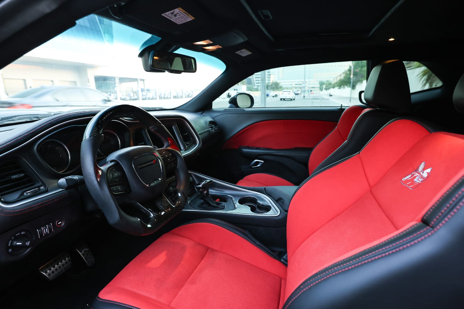 Rent Dodge Challenger BLACK 2022 in Dubai , UAE 