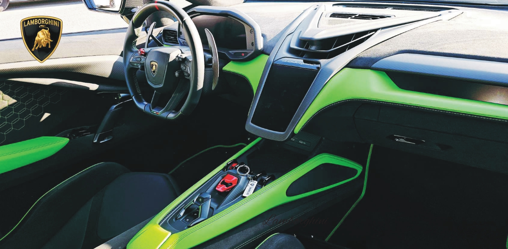 Rent Lamborghini Revuelto GREEN 2024 in Dubai , UAE 