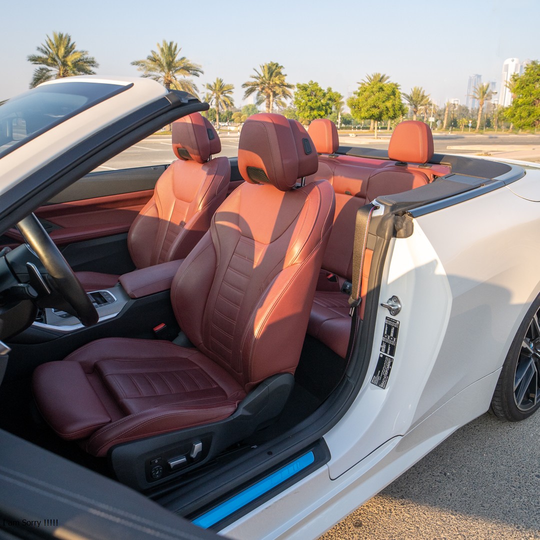 Rent Bmw Series 4 WHITE 2024 in Dubai , UAE 
