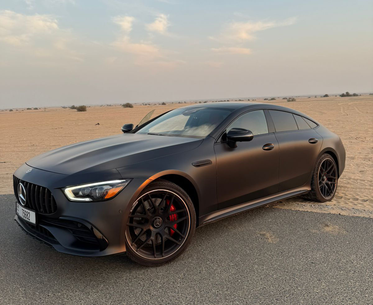 Rent Mercedes-Benz Gt BROWN 2023 in Dubai , UAE 