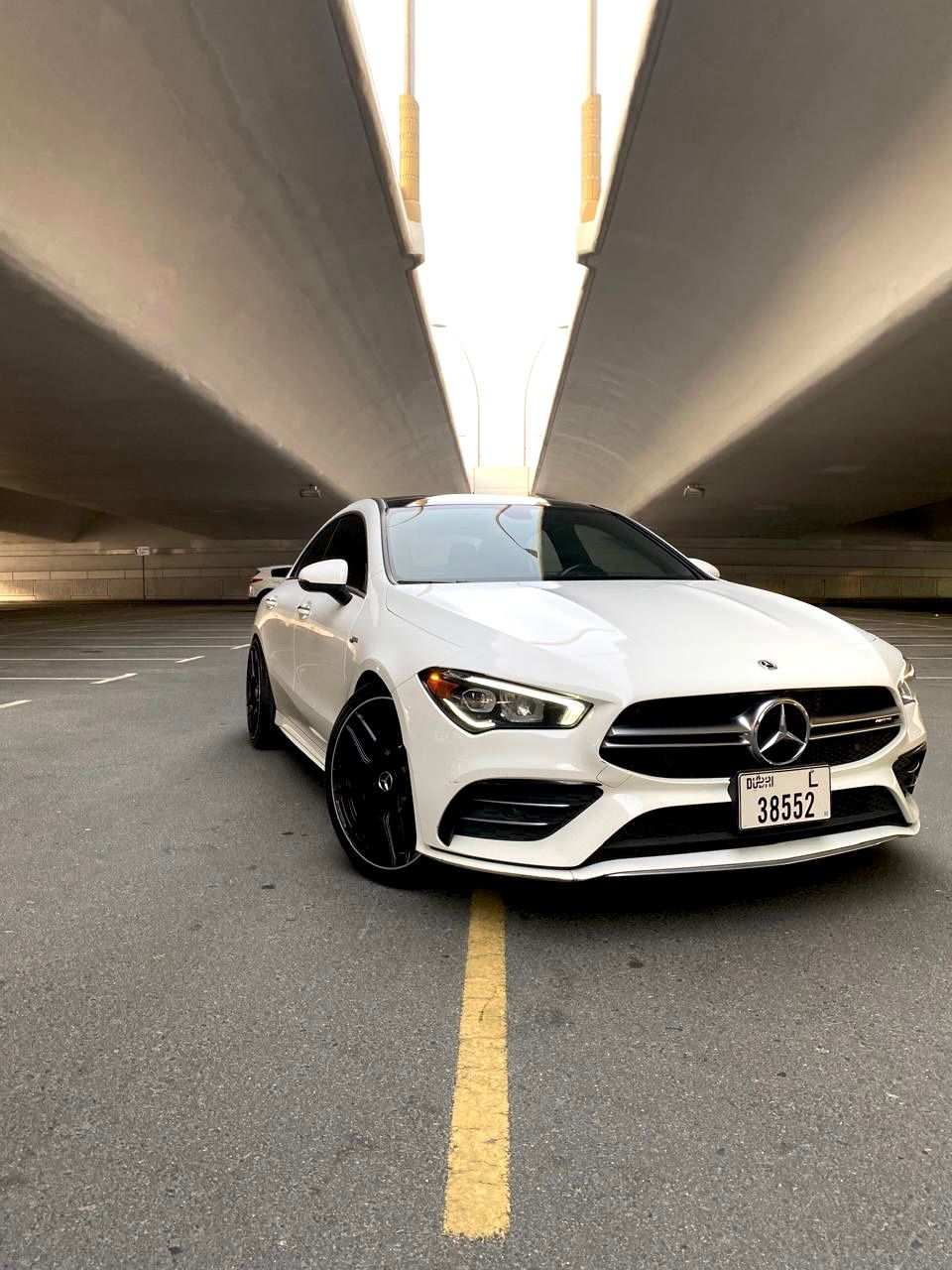 Rent Cla WHITE 2022 with chauffeur in Dubai , UAE 