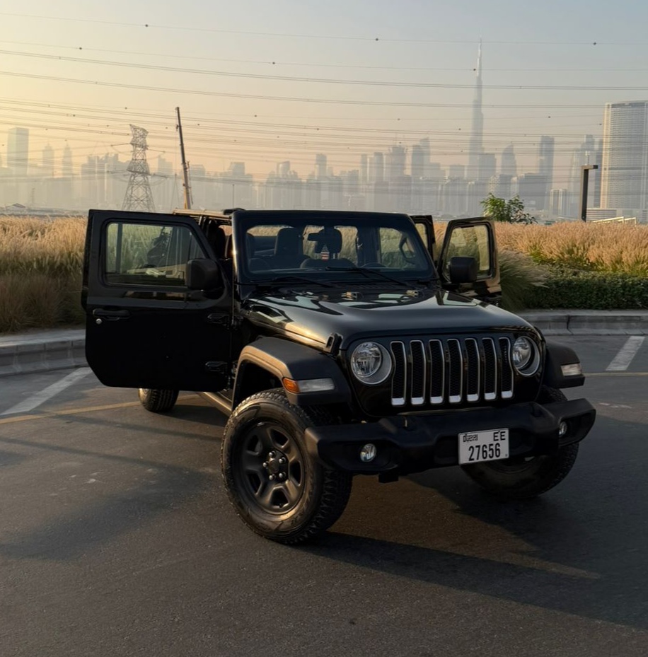 Rent Jeep Wrangler BLACK 2023 in Dubai , UAE 