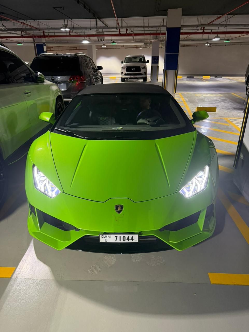 Rent Lamborghini Huracan GREEN 2024 in Dubai , UAE 