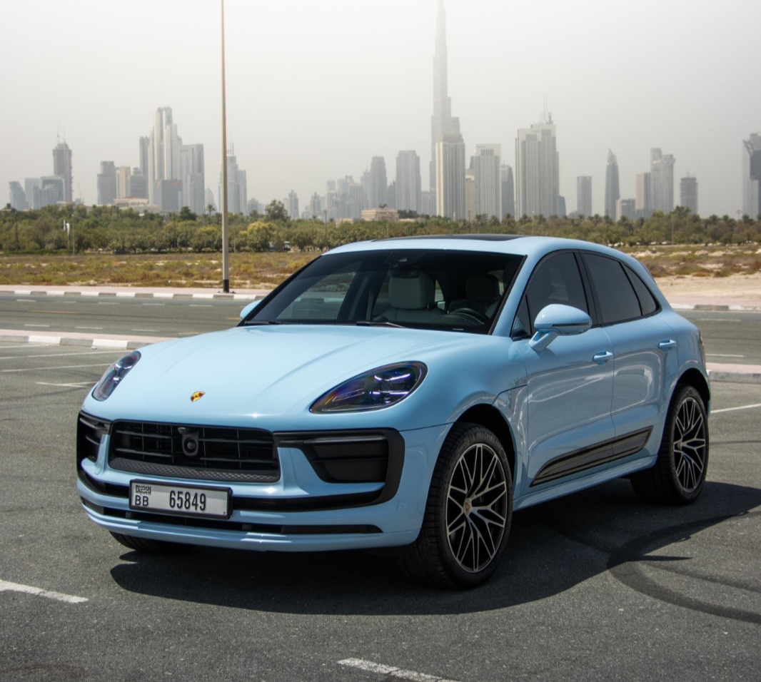 Rent Porsche Mecan BLUE 2023 in Dubai , UAE 