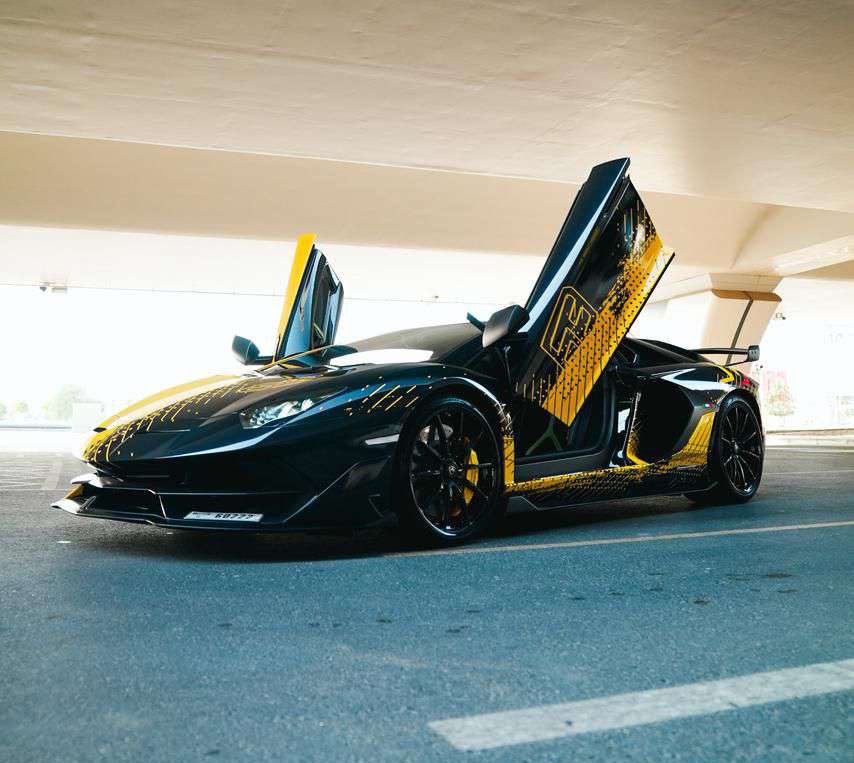 Rent Lamborghini Aventador YELLOW 2022 in Dubai , UAE 
