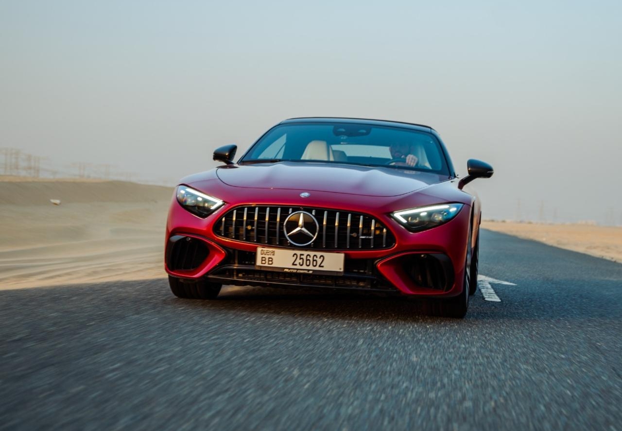 Rent Mercedes-Benz Sl RED 2024 in Dubai , UAE 