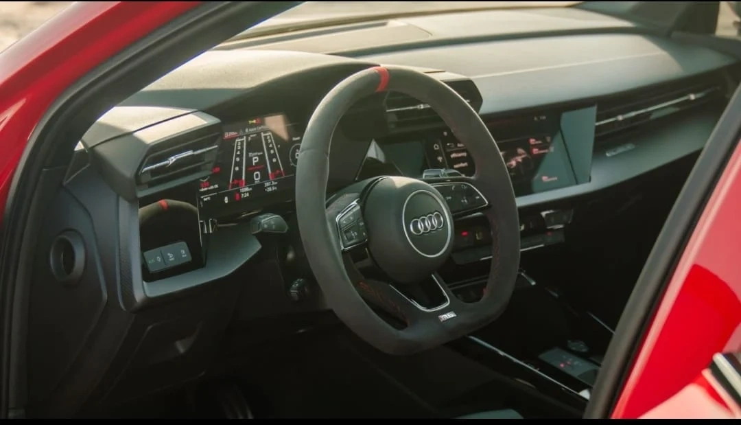 Rent Audi Rs3 RED 2022 in Dubai , UAE 