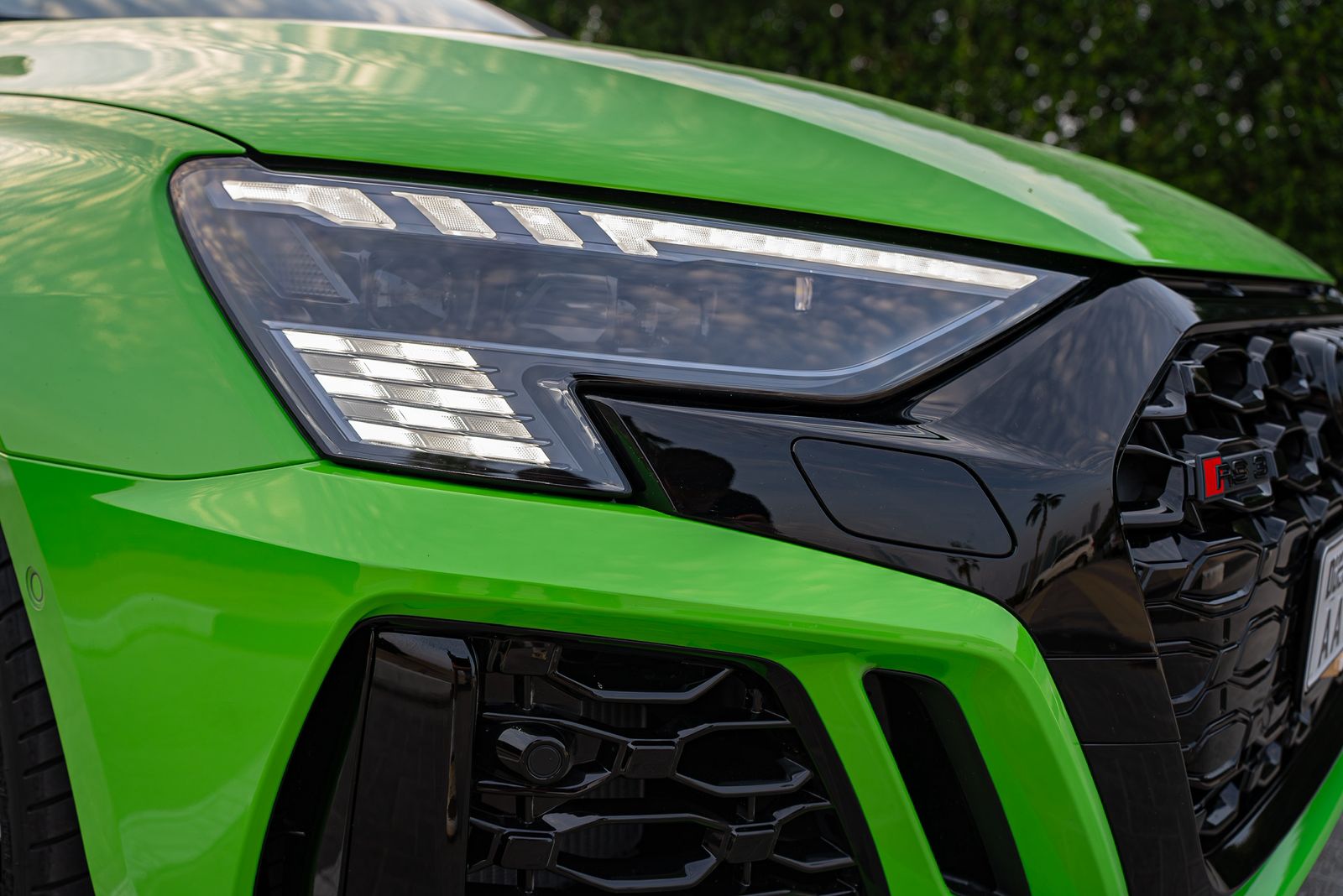 Rent Audi Rs3 GREEN  in Dubai , UAE 