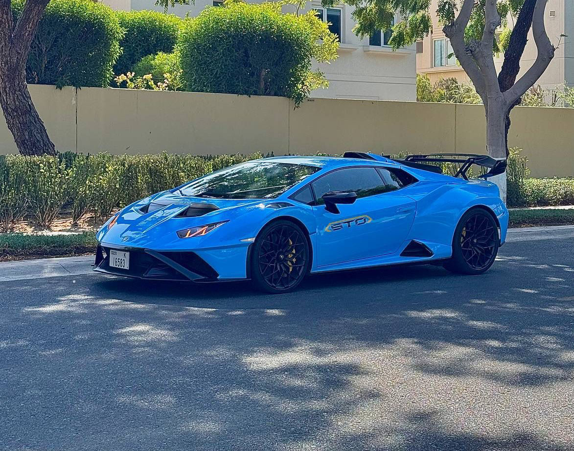Rent Lamborghini Huracan STO BLUE 2024 in Dubai , UAE 