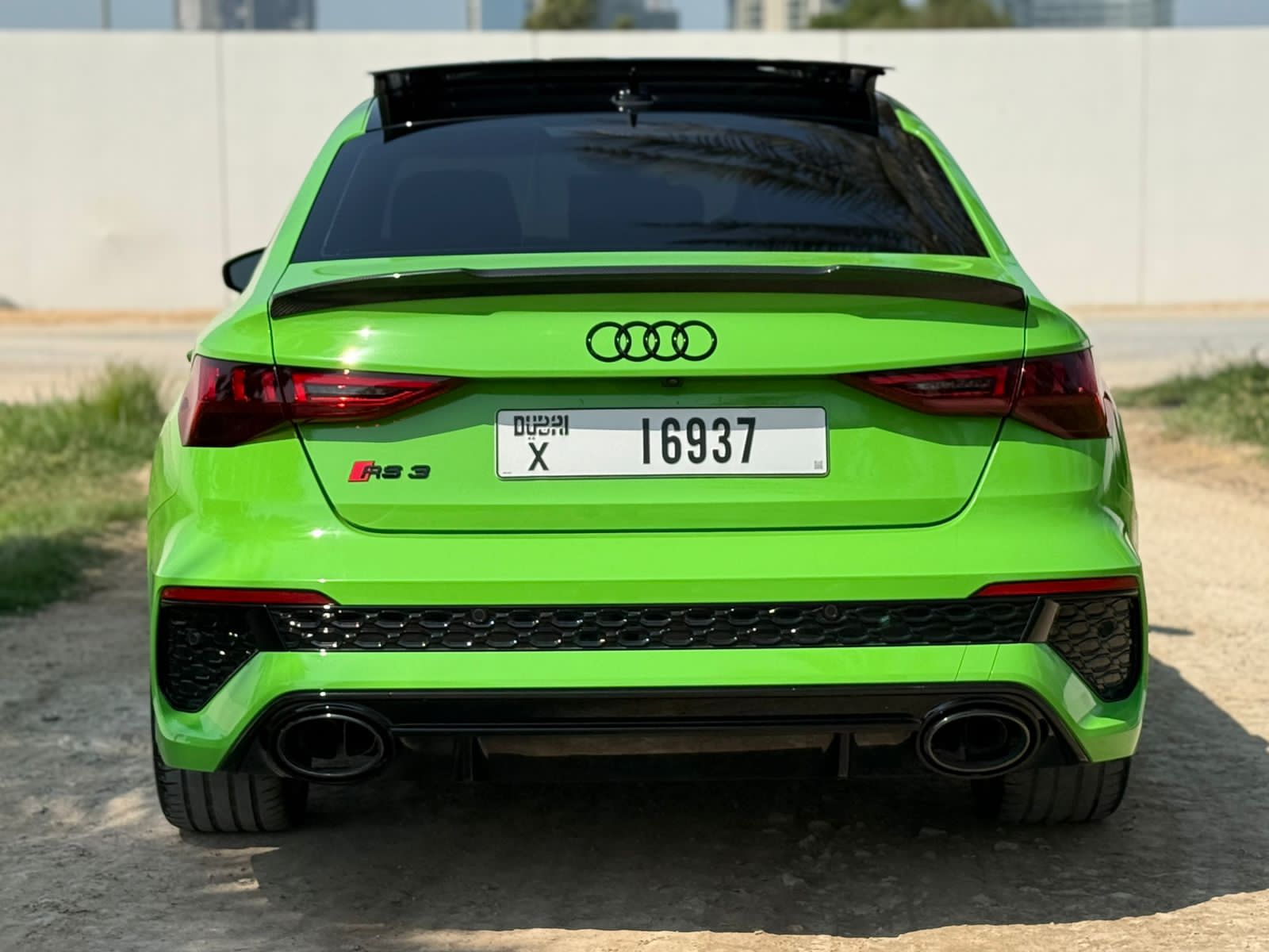 Rent Audi Rs3 GREEN 2024 in Dubai , UAE 