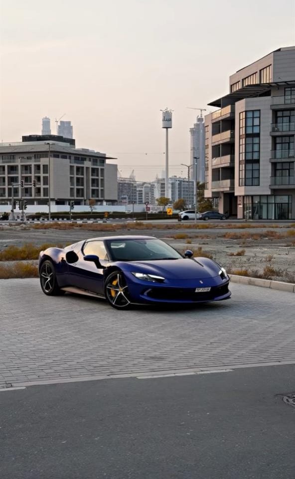 Rent Ferrari Gtb BLUE 2024 in Dubai , UAE 