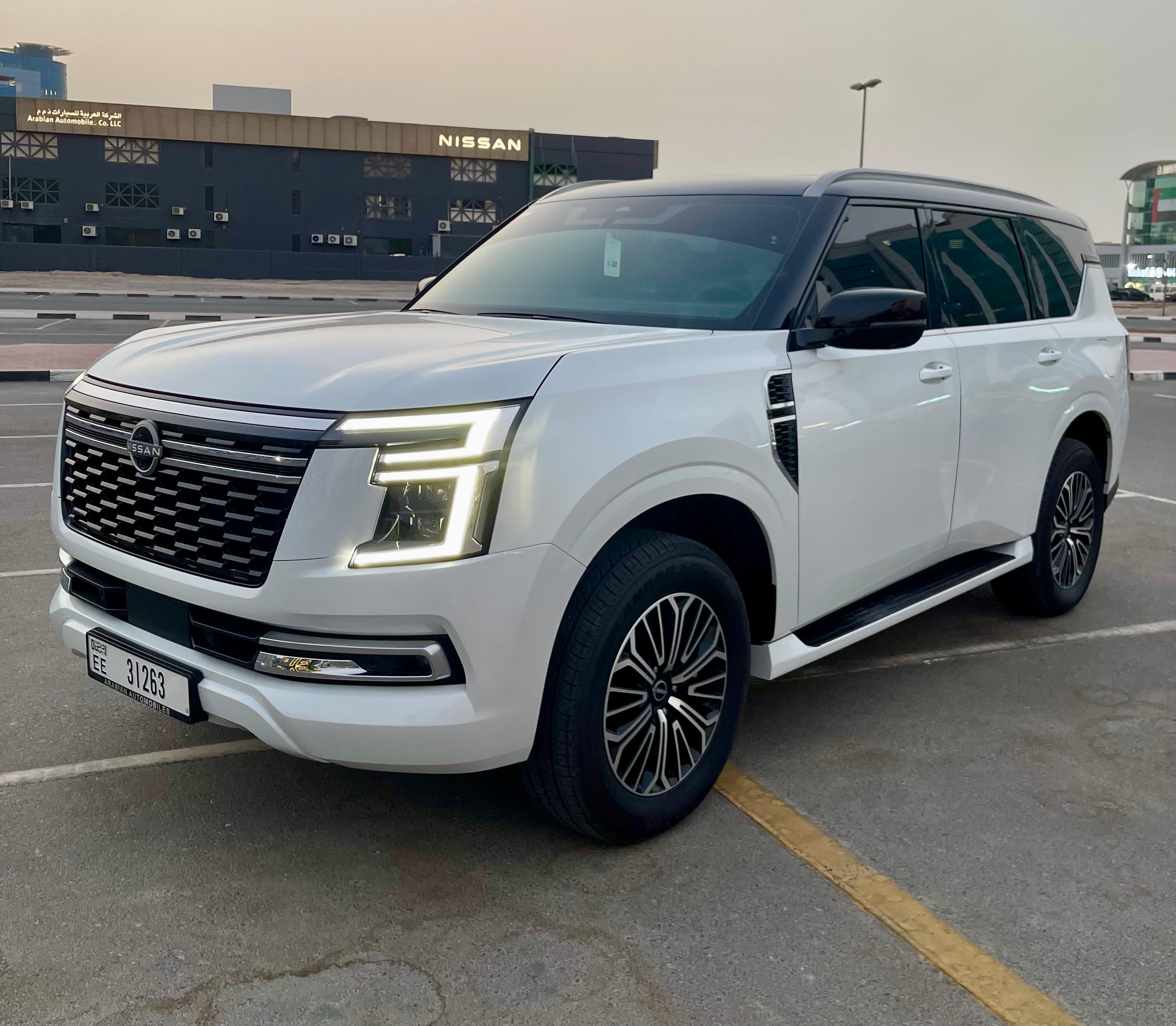 Rent Nissan Patrol WHITE 2026 in Dubai , UAE 