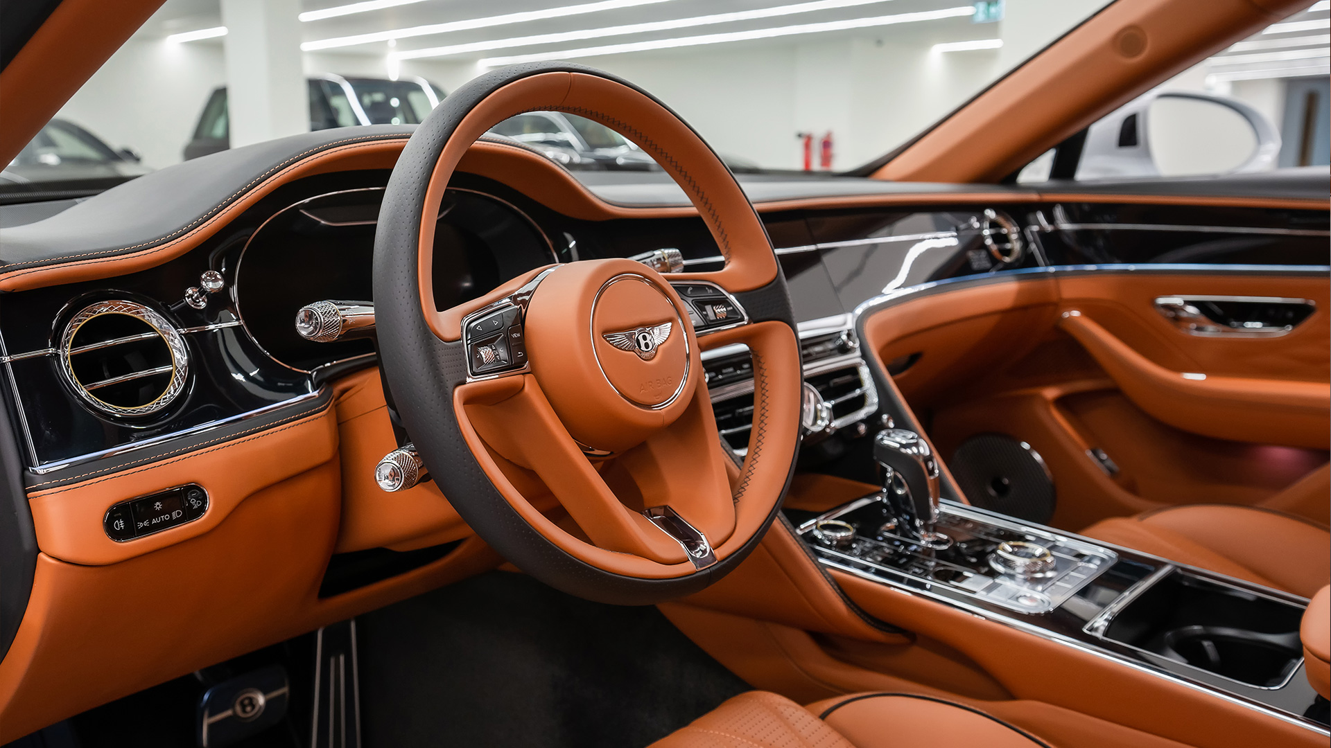 Rent Bentley Flying spur WHITE 2023 in Dubai , UAE 